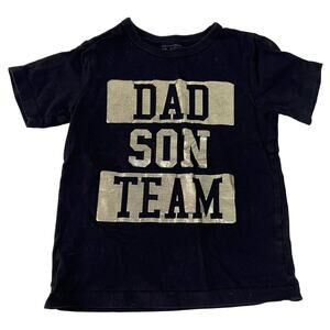 Children’s Place Dad Son Team Graphic T Shirt Size 3T Black & Gold